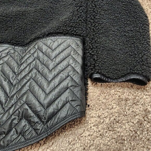 Athleta Cozy Sherpa Snap Sweatshirt XS - Picture 5 of 9